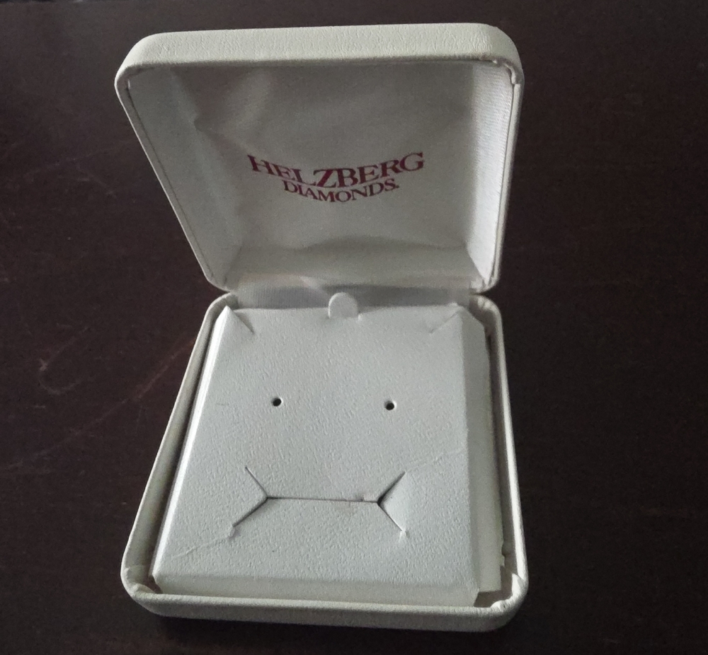 Helzberg Diamonds White Jewelry Gift Box with Logo